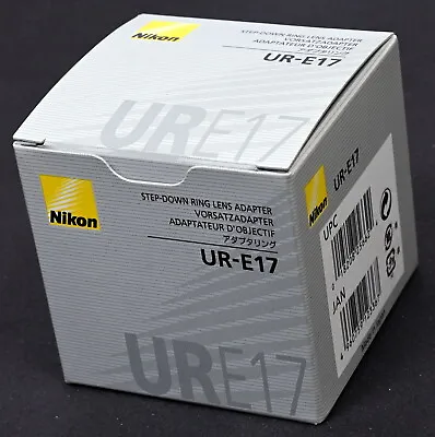 $35 • Buy Nikon UR-E17 Step Down Ring Lens Adapter For Coolpix 8800 & TC-17ED - New In Box