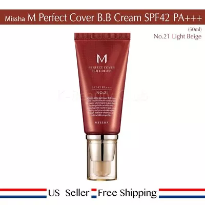 Missha M Perfect Cover BB Cream SPF 42 PA+++ 50ml No. #21 US Eller • $12.19