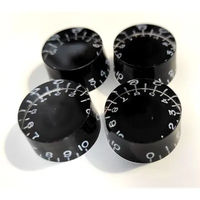 4 Knobs Speed Knob Style Gibson LP Sg Plexi Background Black Non Bass Metric 18 • $8.80