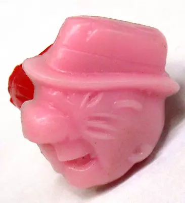 Circa 1960 MISTER MAGOO Face Ring Pink And Red ^ • $21.99