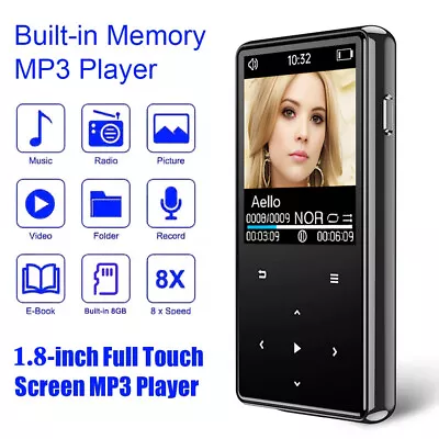 128GB Support Bluetooth MP4/MP3 Lossless Music Player FM Radio Recorder Sport US • $26.95