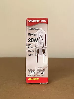 Satco 20WT4/CL/G8/120V 20W Bi-Pin G8 Base T4 Clear Warm White Light Bulb • $7.99