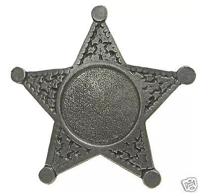 £11.47 • Buy CUSTOM 5 POINT STAR OLD WEST POLICE BADGE CUSTOM INSERT OBSOLETE Made In USA 30