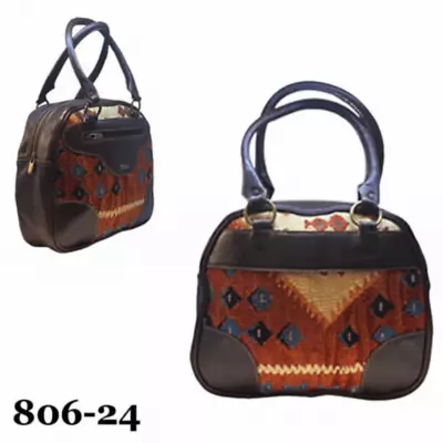 Handmade Leather And Kilim Women's Handle Bags Unique Design 806-24 • $99