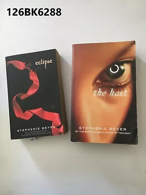 Eclipse & The Host By Stephenie Meyer  Paperback LOT126 126BK6288 • $16.40