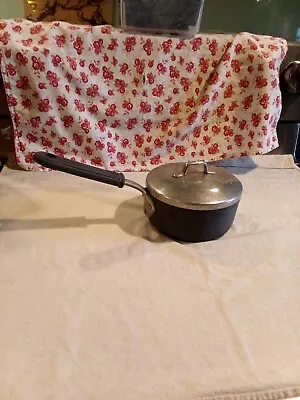 Vtg Magnalite GHC 1 Qt Pot Saucepan Anodized USA 1 QUART 1 LITER+ Lid & Grip USA • $24.95