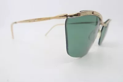 Vintage 50s Gold Filled Sol Amor Sunglasses Made In France 135mm • $21.14