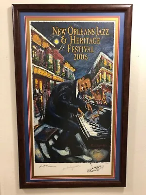 2006 New Orleans Jazz Fest Poster - Re-Marque 527/1000 Fats Dominoe • $2999