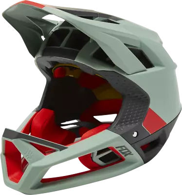 Fox Racing ProFrame Full Face Helmet - Blocked - Eucalyptus / MTB / Enduro • $170.97