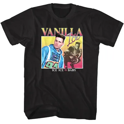 Vanilla Ice Pastel Square Men's T Shirt Baby 90s Rap Hip-Hop Single Merch Pop • $26.50