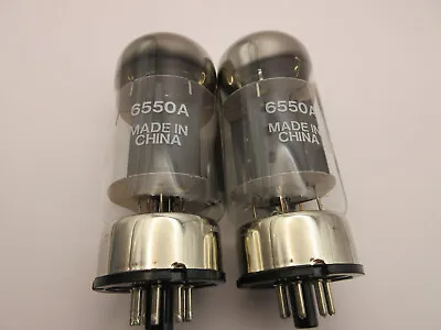 £95 • Buy 6550A Valves X 2 Electrically Matched Pair Made In China NOS Tested