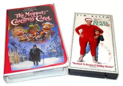 Lot (2) Christmas Comedy VHS Tapes: The Santa Clause The Muppet Christmas Carol • $5.95