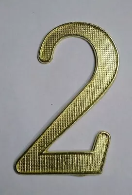 House Street Address Nail On Metal Zinc Letters & Numbers  0-9 Polished Brass • $3.25