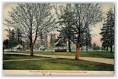 1913 Part Officers Row Parade Ground Vancouver Bks. Washington Vintage Postcard • $29.95