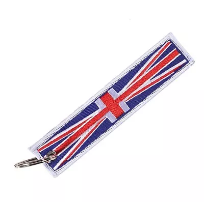 Union Jack UK Flag Keyring Luggage Tag Triumph Mini • £4.49