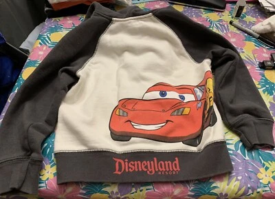 Euc Boys Disney Cars Lightning Mcqueen Hoodie Size Xs Disney Parks Vintage Rare • £10.44