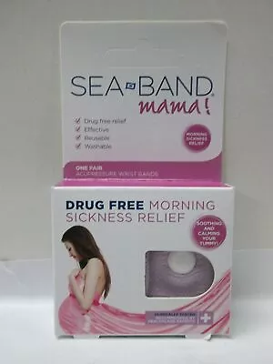 Sea Band Mama Morning Sickness Wrist Band Washable & Reusable 1 Pair Pack Of 2 • $22.50