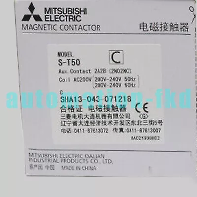 Brand New Mitsubishi S-T50 Magnetic Contactor AC200V One Year Warranty #AF • $121