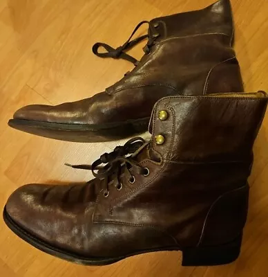 John Varvatos  Leather  Lace-Up Boots Men's Size 11  • $85
