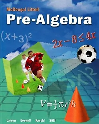 MCDOUGAL LITTELL PRE-ALGEBRA: RESOURCE BOOK CHAPTER 6 **Mint Condition** • $50.75