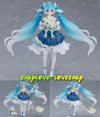 Anime Vocaloid Snow Miku 2019 Figma EX-054 Snow Princess Ver 15cm Collect Figure • $0.64