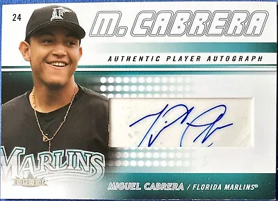 #'d 113/300 MIGUEL CABRERA Auto 2005 Fleer Authentic Player Autograph FA-MC /300 • $74.99