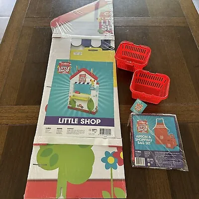 Brand New Coles Little Shop Front Baskets And Apron Set  • $20