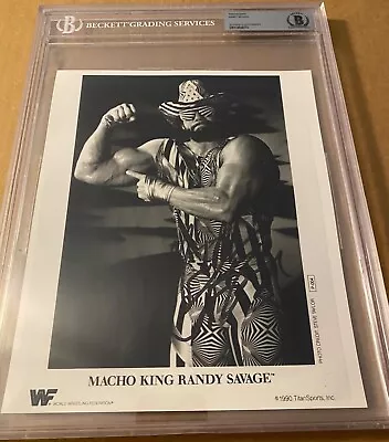 Randy Savage Signed Photo Wwf Promo 8 X10 Macho King Beckett Bas Wwe • $639.99