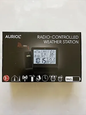 £17.99 • Buy Auriol Radio Controlled Weather Station  Black 🔥BRAND NEW&SEALED🔥