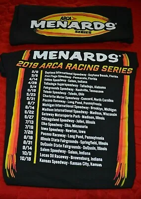 Menards 2019 Arca Racing Series Black T-Shirt Multiples Discount -Size: S - 3XL  • $6.99