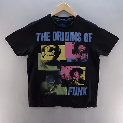 £9.99 • Buy Urban Spirit Mens T Shirt Large Black Graphic Print The Origins Of Rock Music