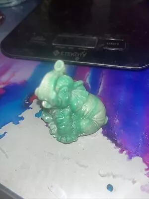 Miniature Green Sitting Elephant • $0.99