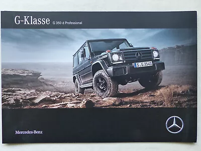 Mercedes-Benz G-Class G 350d Professional MJ 2017 - Brochure 06.2016 • $6.48