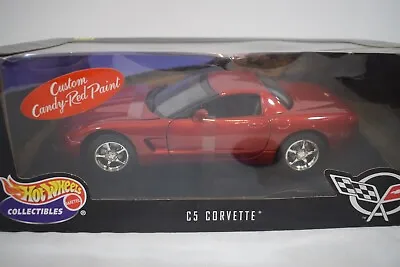 Hot Wheels 1998 C5 Corvette Candy  Red  NIB  1:18  (0224HM)  MT0897 • $39.95