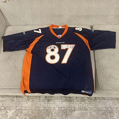 Reebok Ed McCaffrey Denver Broncos NFL Football Jersey Men’s Size 2XL Blue Faded • $20