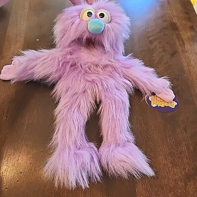 Silly Puppets Fuzzy Purple Monster Hand Full Body 14” Shaggy Muppet Plush Doll • $29.99