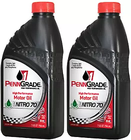PennGrade 1 Engine Oil 71176; Nitro 70 70W ZDDP Enhanced - 2 Quarts • $33.93