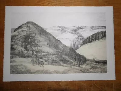 Adrian Van Suchtelen  Canyon Hills  LIMITED EDITION LITHO Lakeside Studio 1986 • $200