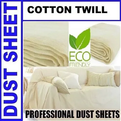 Heavy Duty 9ft X 12ft Cotton Twill Professional Decorating Large Dust Sheets • £268.25