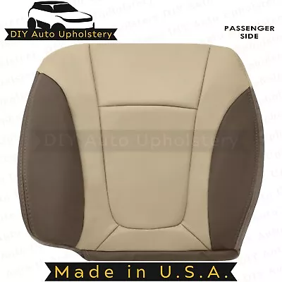 2002-2004 For Chevy Trailblazer Passenger Bottom Leather Seat Cover 2 Tone Tan • $128.24