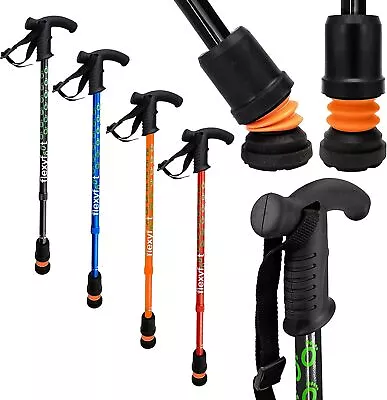 Flexyfoot Telescopic Walking Stick Cane With Derby Grip • £22.99