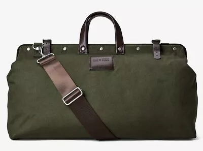 Bespoke Post LINE OF TRADE OLIVE GREEN CANVAS WEEKENDER BAG New In Box • $35