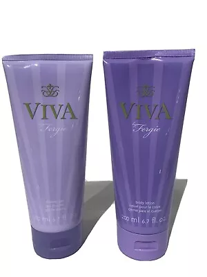 AVON  Viva By Fergie Shower Gel & Body Lotion 6.7 Oz Ea  Herbs/Lavender/Vetiver  • $14.24