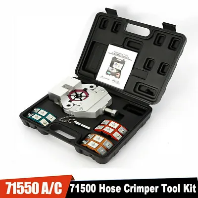 Auto A/C Hose Ferrule Crimper Kit A/C Crimping Tools-5/16”，13/32”，1/2”，5/8” Dies • $84.55