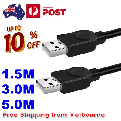 $8.75 • Buy Fast USB 2.0 Data Extension Cable Type A Male To A Male Connection Cord