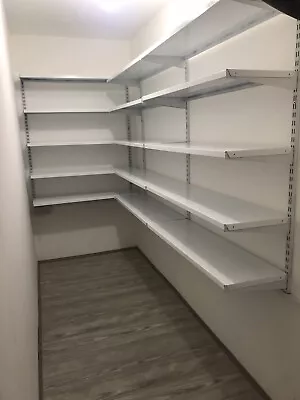 £5 • Buy Wall Shelves With Twin Slot Uprights And Brackets Adjustable Shelving System