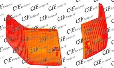 Coppia Plastica Fanalino Posteriore Dx E Sx Arancio Vespa 125 - 150 X - PX 125 • £8.03