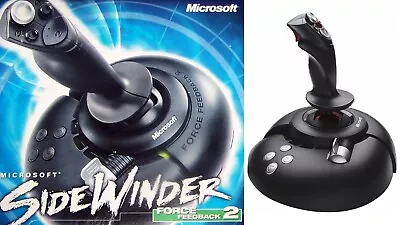 Microsoft Sidewinder Side Winder Joystick Force Feedback 2 USB • $48.98