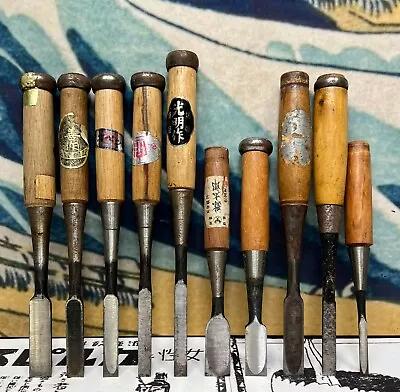 £13.96 • Buy Japanese Vintage Chisel 10set Nomi Made By Famous Blacksmith Shigetomo Etc /j57