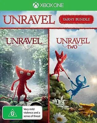 Unravel Yarny Bundle 2 Family Puzzle Platformer Games Microsoft XBOX One XB1 X • $85